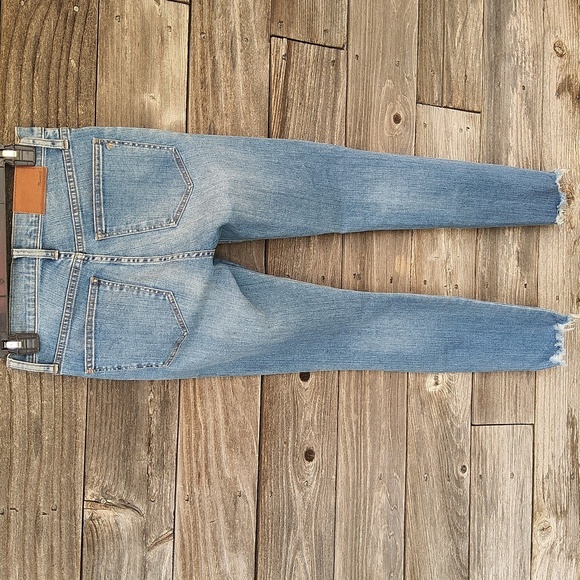 Madewell high rise skinny blue jeans size 25 - Picture 7 of 9